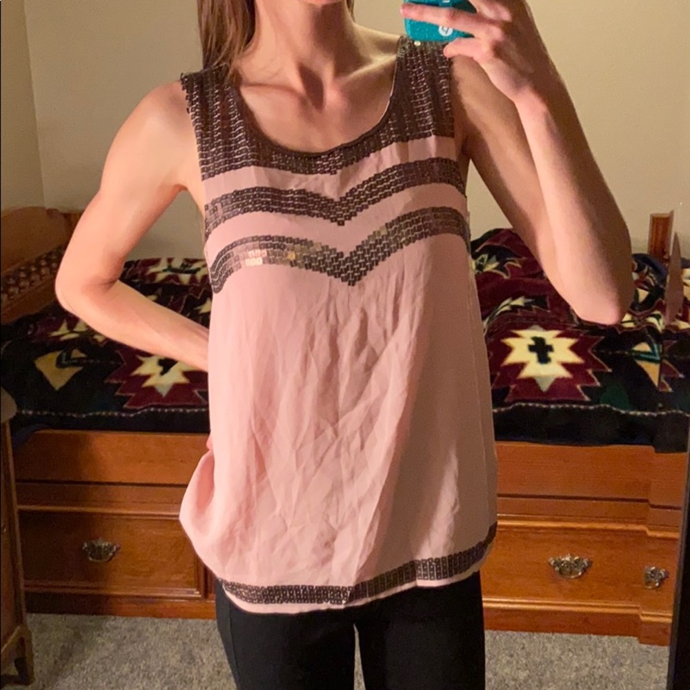 BKE Boutique sequin tank